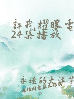 许我耀眼电视剧24集播放