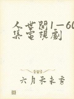 人世间1—60集电视剧
