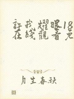 许我耀眼18集在线观看免费高清