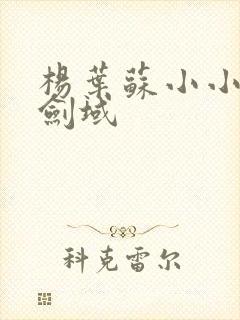 杨叶苏小小无敌剑域