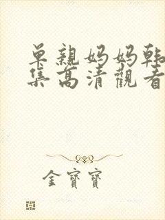 单亲妈妈韩剧全集高清观看