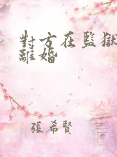 对方在监狱怎么离婚