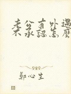 老公有外遇但是不承认怎么办