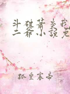 斗破萧炎我是你二爷小说免费阅读