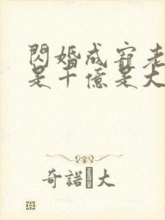 闪婚成宠老公竟是千亿是大佬