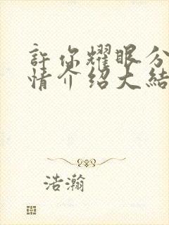 许你耀眼分集剧情介绍大结局