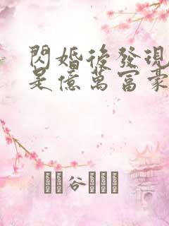 闪婚后发现老公是亿万富豪桃灼灼