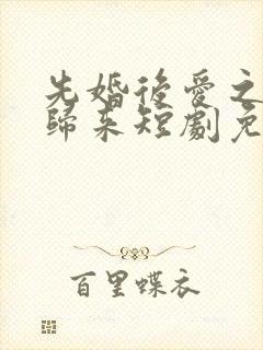 先婚后爱之亡夫归来短剧免费看