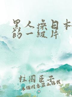 黑人操日本女人的一级片