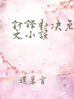 针锋对决免费全文小说