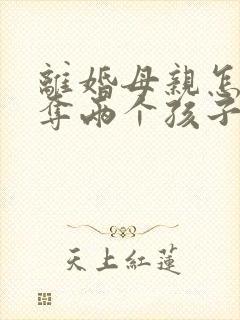 离婚母亲怎么争夺两个孩子的抚养权