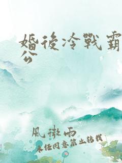 婚后冷战霸道老公