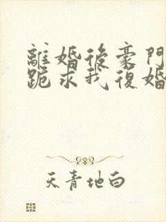 离婚后豪门前夫跪求我复婚无修改