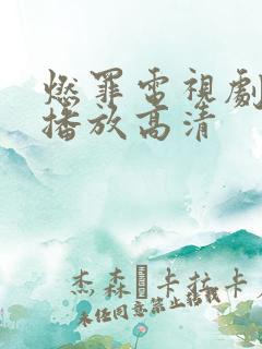 燃罪电视剧免费播放高清