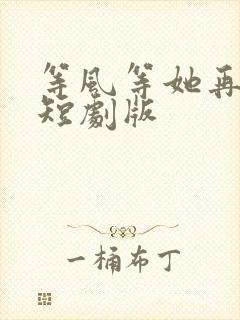 等风等她再回头短剧版