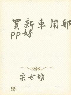 买新车用那个app好