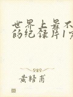 世界上最不安人的纪录片1完整版