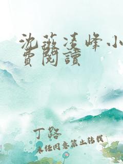 沈薇凌峰小说免费阅读