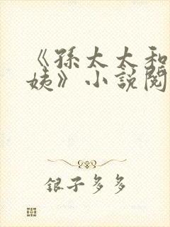 《孙太太和陈阿姨》小说阅读