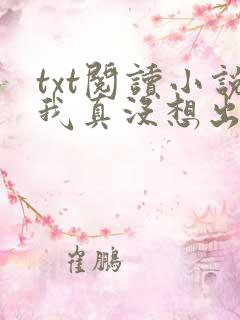 txt阅读小说我真没想出名啊