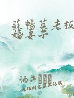 苏畅菜老板与新婚妻子