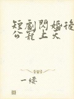 短剧闪婚后被老公宠上天