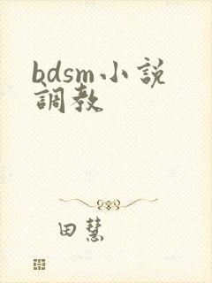 bdsm小说 调教