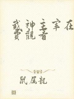 武神主宰在线免费观看