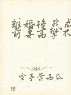 离婚后 我成了前妻高攀不起的神