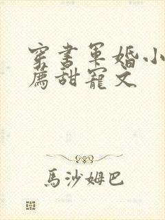 穿书军婚小说推荐甜宠文