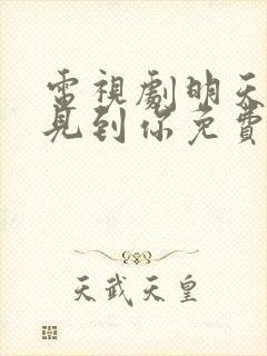 电视剧明天也想见到你免费观看第三集