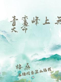 青鸾峰上 无敌天命
