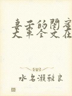 妻子的闺蜜李琴大军全文在线阅读