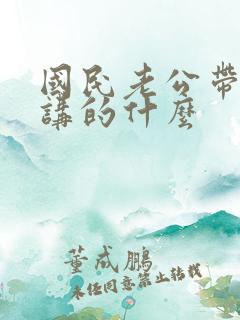 国民老公带回家讲的什么