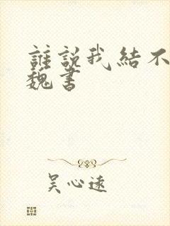 谁说我结不了婚魏书