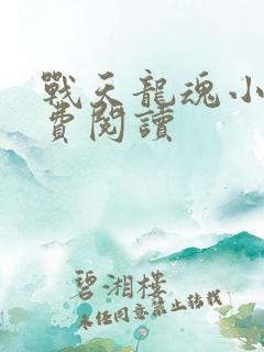 战天龙魂小说免费阅读