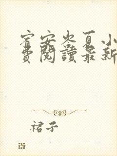 宥安岑夏小说免费阅读最新章节