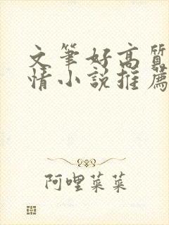 文笔好高质量言情小说推荐