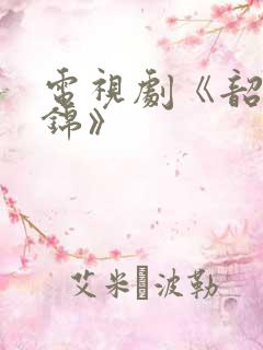 电视剧《韶华若锦》