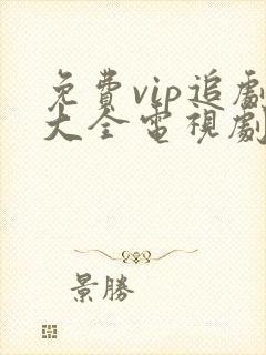 免费vip追剧大全电视剧网站