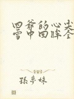 四爷的心尖宠妃雪中回眸全文免费阅读