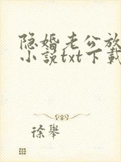 隐婚老公放肆宠小说txt下载