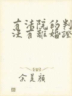 有法院的判决书没有离婚证算离婚吗