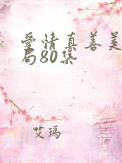 爱情真善美大结局80集