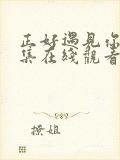 正好遇见你36集在线观看免费完整版