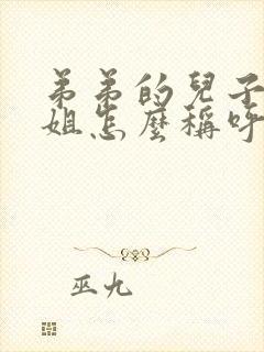 弟弟的儿子叫姐姐怎么称呼