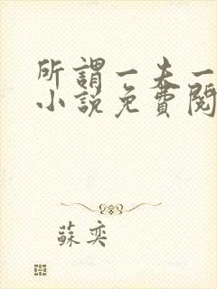 所谓一夫一妻制小说免费阅读