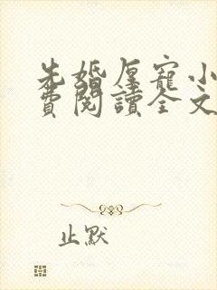 先婚厚宠小说免费阅读全文