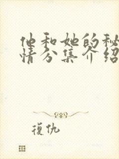 他和她的秘密剧情分集介绍大结局