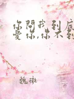 你问我到底爱不爱你,你不到底我怎么爱你